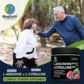 img 3 attached to 💙 L-Arginine 5000mg + L-Citrulline 1000mg Complex Powder Supplement: Boost Nitric Oxide, Support Blood Pressure - BlueEarth Company