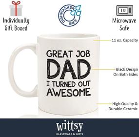 img 3 attached to 🎁 Awesome Dad Hilarious Coffee Mug - Top Christmas Presents for Dad, Men - Uncommon Prank Xmas Gifts from Daughter, Son, Kids, Favorite Child - Trendy Bday Gift Idea for Father, Him, Guys - Entertaining Novelty Cup