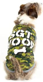 img 4 attached to SGT Woof Camo Pup Shirt Dogs