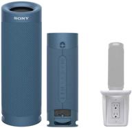 🔊 sony srsxb23 extra bass bluetooth wireless portable speaker (blue) + knox gear multipurpose outlet wall shelf bundle - 2 items logo