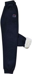 img 4 attached to AMEBELLE Winter Elastic Sweatpants 0339 Black02 11 - Comfortable Boys' Clothing for Cold Weather