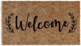img 4 attached to 🏡 Barnyard Designs 'Welcome' Doormat - Premium Indoor/Outdoor Non-Slip Rug for Front Porch Entrance and Home Farmhouse Decor