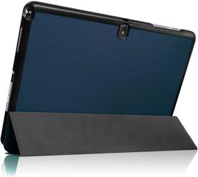 img 2 attached to 📱 Fintie Slim Shell Case for Samsung Galaxy Note Pro 12.2 & Tab Pro 12.2 - Lightweight Stand with Auto Sleep/Wake, Navy