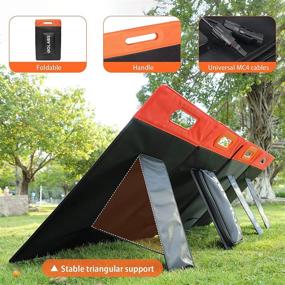 img 1 attached to 🔋 Efficient GOLABS 100W Portable Solar Panel: Foldable Kickstand for Power Station Outdoor Solar Generator, Monocrystalline Charger with Type C/DC/QC 3.0 USB Ports for Laptop/Mobile Phone/Tablet