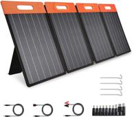 🔋 efficient golabs 100w portable solar panel: foldable kickstand for power station outdoor solar generator, monocrystalline charger with type c/dc/qc 3.0 usb ports for laptop/mobile phone/tablet logo