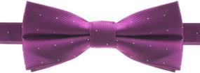 img 1 attached to Mens Polka Bowtie Pocket Square Men's Accessories