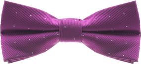 img 2 attached to Mens Polka Bowtie Pocket Square Men's Accessories