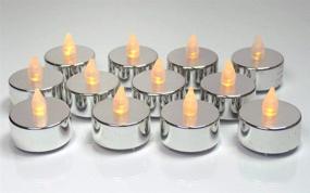 img 3 attached to Silver Tealight Candles Anniversary Decorations