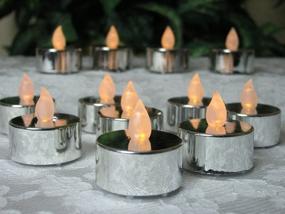 img 1 attached to Silver Tealight Candles Anniversary Decorations