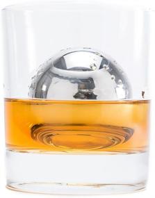 img 1 attached to 🥃 Large 5.5 cm BonBon Whiskey Stones - Reusable Stainless Steel Metal, Scotch, Vodka, Wine Ice Chiller Rocks Gift Set. Cubes for Chilling, Won't Dilute Your Favorite Drink.