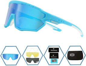 img 3 attached to High-Performance Polarized Sports Sunglasses for Cycling, Baseball, Fishing, Skiing, Running, and Golf