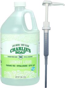 img 4 attached to 🌿 Charlie’s Soap Laundry Liquid with Pump (160 Loads, 1 Pack) Natural Deep Cleaning Hypoallergenic Laundry Detergent - Safe, Effective, and Non-Toxic for Cleaner and Safer Clothes