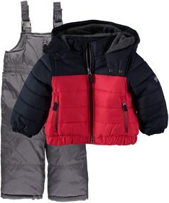 img 4 attached to OshKosh B_Gosh Toddler Snowbib Snowsuit Boys' Clothing in Jackets & Coats