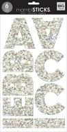💎 sparkling glitter silver mia chunky alpha sticker kit by me & my big ideas logo