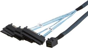 img 4 attached to 🔌 CableCreation 1M Internal Mini SAS SFF-8643 to (4) 29pin SFF-8482 Connectors with SAS 15pin Power Port: High-Quality Cable for Enhanced Data Transfer!