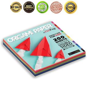 img 2 attached to 🎨 Oripup Premium Origami Paper Double Sided - 200 Origami Sheets for Crafts - 20 Colors, 6x6 inch Colorful Square Paper for Kids, Adults and Beginners