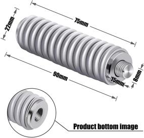 img 2 attached to 📻 Wadoy SS-3H CB Антенный кронштейн со стальной пружиной - нержавеющая сталь, усиленный, совместим с автомобильными CB-радио антеннами (до 60 дюймов длиной), резьба 3/8" 24 - 305311 СС