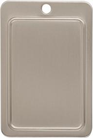 img 1 attached to 🔲 Amerock Cabinet Backplate: Satin Nickel, 3 inch (76mm) Center to Center – 1 Pack