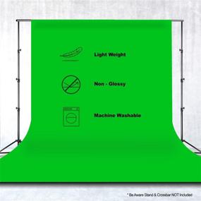 img 3 attached to 📷 LY-ONE 5x7ft Green Polyester Backdrop: High Density Collapsible Screen for Video Photography and Television AP002