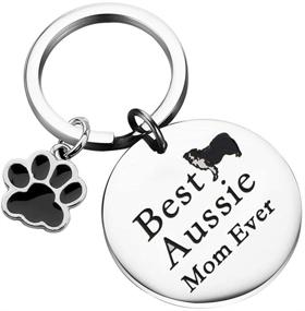 img 4 attached to 🐾 Aussie-Inspired BLEOUK Australian Shepherd Keychain: Perfect Gift for Aussie Dog Mom Owners and Lovers