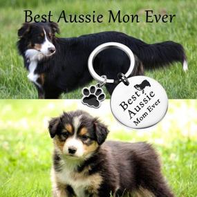 img 2 attached to 🐾 Aussie-Inspired BLEOUK Australian Shepherd Keychain: Perfect Gift for Aussie Dog Mom Owners and Lovers