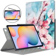 moko ultra-slim smart folio case for galaxy tab s6 lite 2020 - peach blossom | magnetic absorption, precise fit - sm-p610/p615 only logo