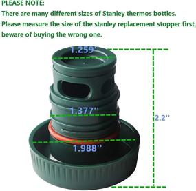 img 3 attached to 🧊 Stanley ACP0060-632 Thermos Replacement Stopper - For 1 &amp; 2 QT Vacuum Bottles Prior To 2002 &amp; 1.1 qt and 2 qt. Stanley Classic Bottle