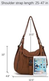img 2 attached to 👜 Стильные сумки, кошельки и бумажники: сумки с плечевым ремнем, сумки-хобо для женщин.