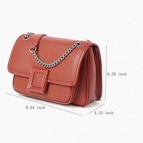 img 1 attached to 👜 Женская сумка через плечо, изготовленная из натуральной кожи YaShaer - маленькая сумочка и мешок - маленькие плечевые сумки
