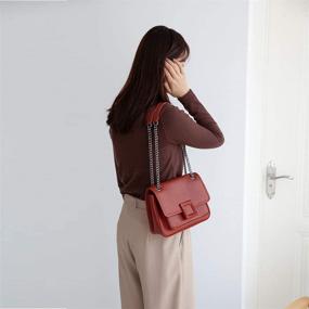 img 3 attached to 👜 Женская сумка через плечо, изготовленная из натуральной кожи YaShaer - маленькая сумочка и мешок - маленькие плечевые сумки