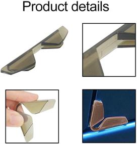 img 2 attached to 🚘 Idain 4PCS Rubber Car Door Protection Bumper Anti-Collision/ Crash Bar Strip - Brown