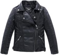 🧥 ljyh boys' collar motorcycle leather clothing: trendy jackets & coats for children logo