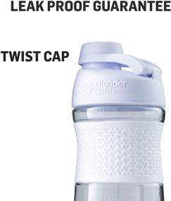 img 1 attached to 🥤 BlenderBottle SportMixer Twist Cap Tritan Grip Shaker Bottle, 20-Ounce - Ultimate White Shaker for Mixing Protein Drinks