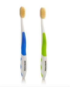 img 4 attached to 🦷 MOUTHWATCHERS - Adult Manual Toothbrushes - 2 Count - Floss Bristle Silver - Designed by Dr. Plotka's for Effective Dental Cleaning