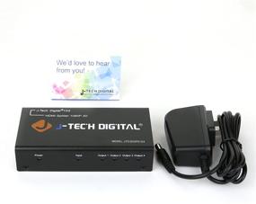 img 1 attached to 🔌 J-Tech Digital TM HDMI 1x4 Splitter Ver 1.3 - Full HD 1080P, Deep Color, HD Audio, Max Bandwidth 10.2Gbps