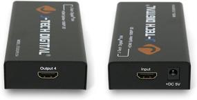 img 3 attached to 🔌 J-Tech Digital TM HDMI 1x4 Splitter Ver 1.3 - Full HD 1080P, Deep Color, HD Audio, Max Bandwidth 10.2Gbps