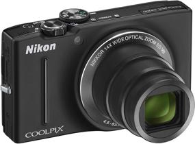 img 1 attached to 📷 Nikon COOLPIX S8200 16.1 MP CMOS Digital Camera | 14x Optical Zoom NIKKOR ED Glass Lens | Full HD 1080p Video (Black) | Discontinued by Manufacturer