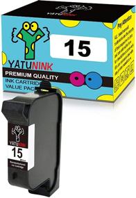 img 4 attached to YATUNINK HP 15 Black Ink Cartridge Replacement for Deskjet/FAX/Officejet/PSC Series Printer (1 Pack)