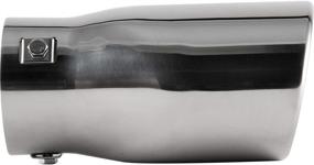 img 2 attached to Enhanced Performance DC Sport EX-1017 Stainless Steel Slant-Cut Bolt-On Exhaust Tip