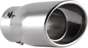 img 1 attached to Enhanced Performance DC Sport EX-1017 Stainless Steel Slant-Cut Bolt-On Exhaust Tip