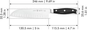 img 1 attached to Фордж Премио Сантоку из нержавеющей стали HENCKELS