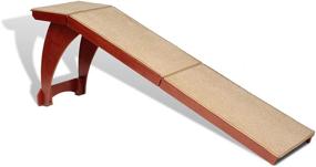 img 3 attached to 🛏️ Enhance Comfort and Mobility: PetSafe CozyUp Bed Ramp for Dogs and Cats - Supports up to 120lb - Furniture Grade Wood Pet Ramp with Cherry or White Finish - High-Traction Carpet Surface – Ideal for Older Pets