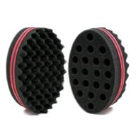 🔳 bewave big holes barber hair brush sponge for dreads, locking, twists, afro curls, and coil waves - hair care tool set of 2 logo