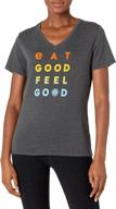 life good womens cotton v neck logo