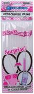 🎀 color changing straws for baby gender reveal in pink - cool change logo