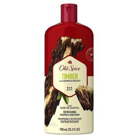 img 4 attached to 🪴 Old Spice Timber with Mint 2in1 Shampoo and Conditioner, 25.3 Fl Oz (Pack of 4): Refreshing Shower Experience with Long-lasting Fragrance