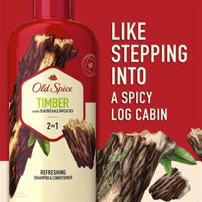 img 2 attached to 🪴 Old Spice Timber with Mint 2in1 Shampoo and Conditioner, 25.3 Fl Oz (Pack of 4): Refreshing Shower Experience with Long-lasting Fragrance