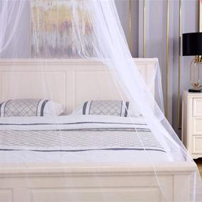 img 3 attached to 🛏️ Enhance Your Bedroom with Tebery Luxury Bed Canopy Mosquito Net - Quick & Easy Installation, Carry Bag Included, 2 Entries