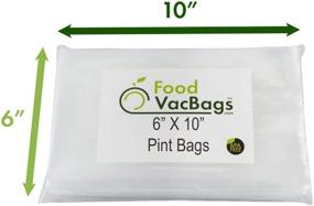 img 1 attached to 150 Combo FoodVacBags Vacuum Seal Bags: Pint, Quart, Gallon - Commercial Grade, Sous Vide, No BPA, Boil, Microwave Safe