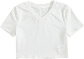 img 4 attached to Floerns Girls Casual Sleeve Shirts